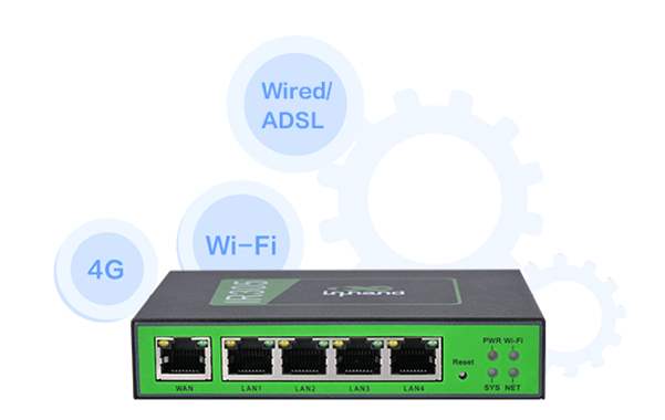InHand IR305 4G LTE Router with Dual SIM Slots, Cloud Management, 5 Ethernet Ports : image 1